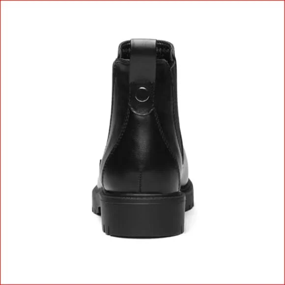 Women's Low Heel Chelsea Ankle Boots Slip On Elastic Polyurethane (PU) - Picture 5 of 7